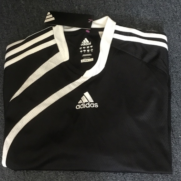Adidas Black and White Clima Sports Top - Picture 1 of 4